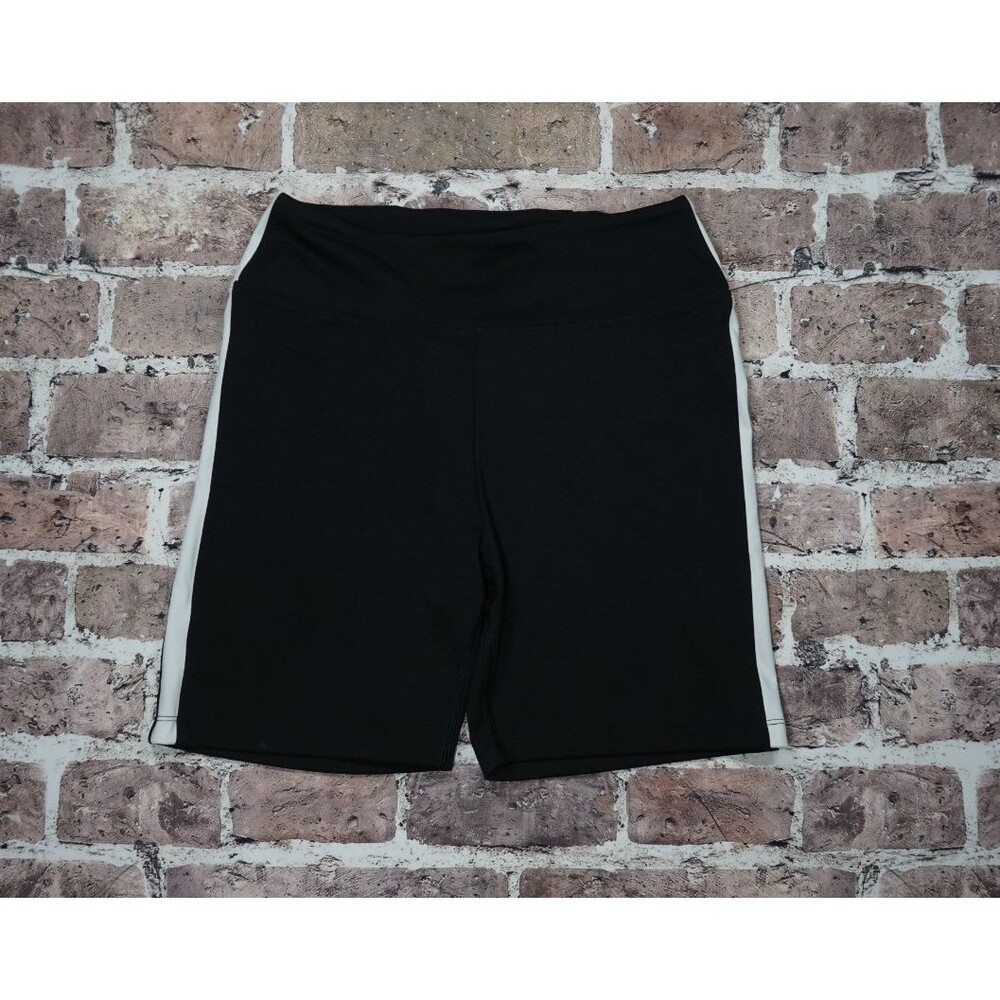 Victorias Secret PINK High Rise Athletic Bike Shorts Womens M Black Pilates Yoga